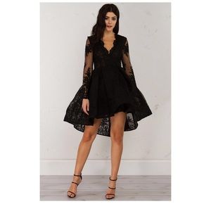 Akira High Low Black Formal Dress